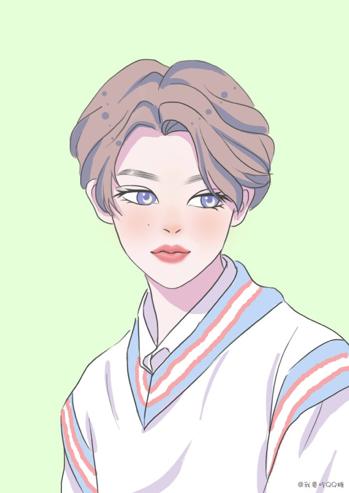 justin黄明昊.漫画.可爱爆表