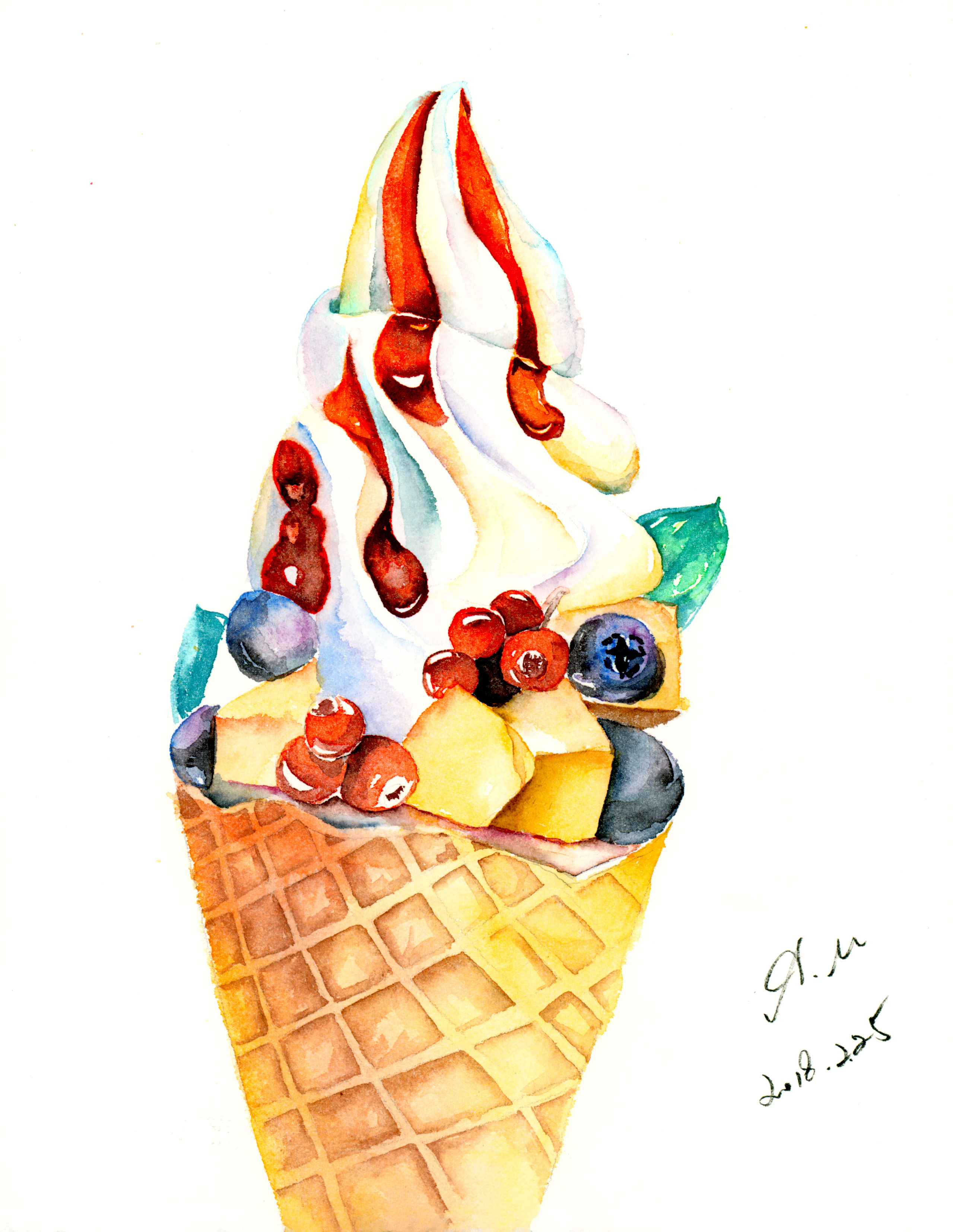 《水彩美食·你看起来很美味》绘画教程书籍出版,含有大量同步教程.