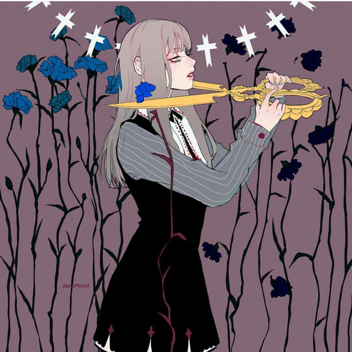 ins 插画师 vacuumch