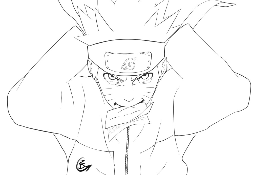 火影忍者线稿