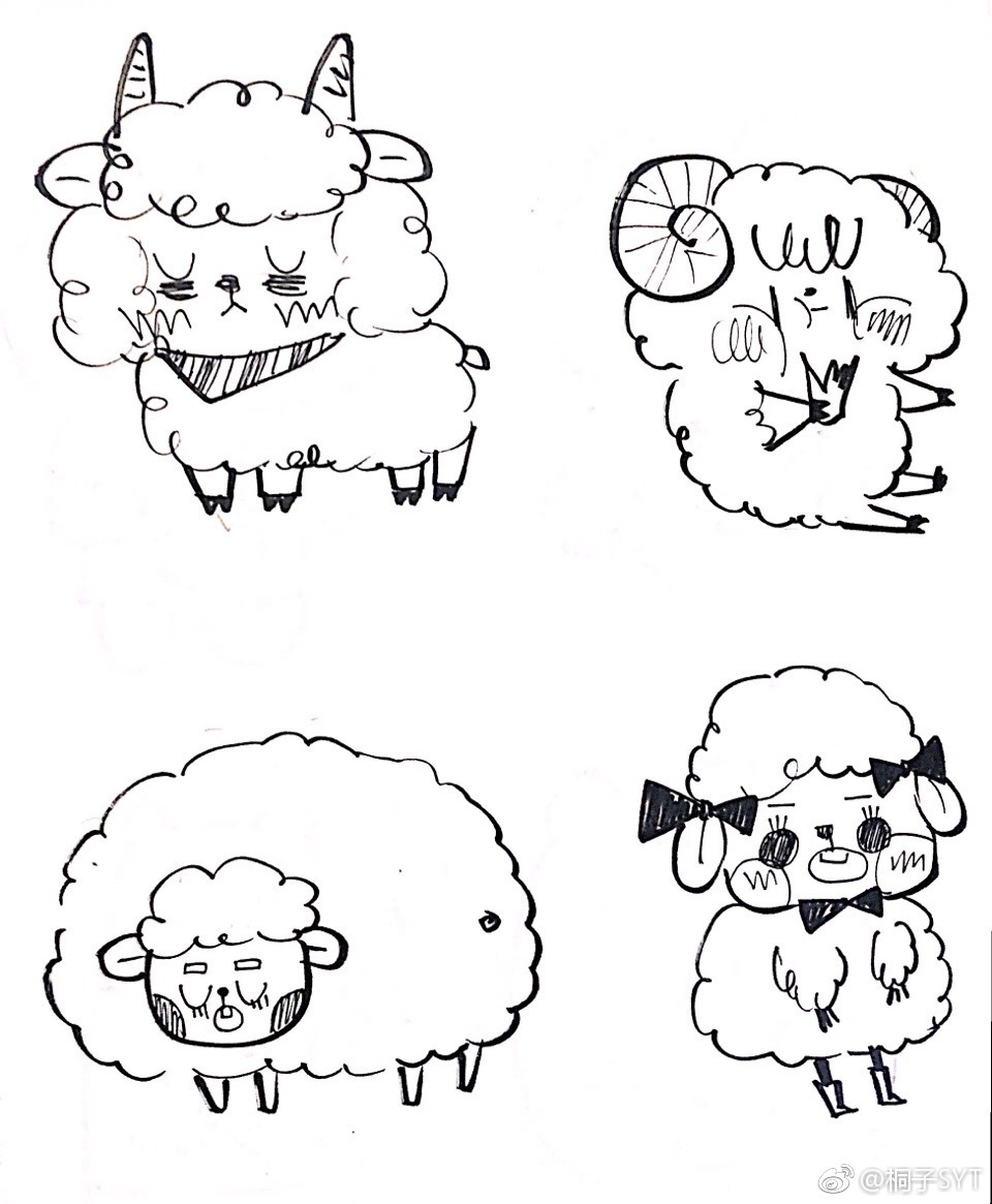 超q的简笔画~ 作者: 桐子syt