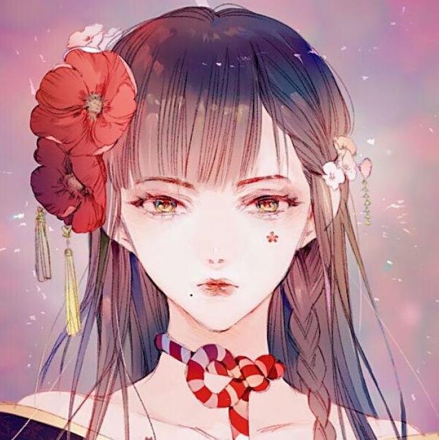 女生 彩虹 头像 绚丽