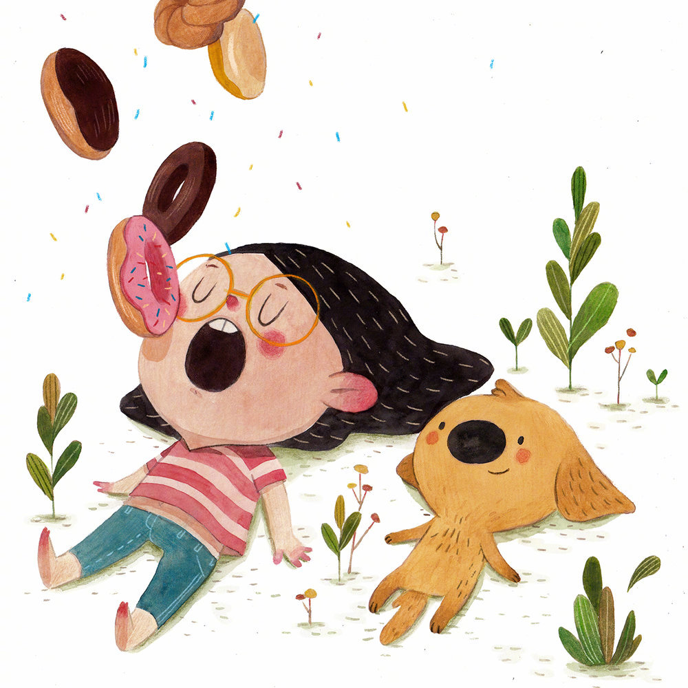 美国华裔插画家 vivian mineker 温馨的插画作品 | www.