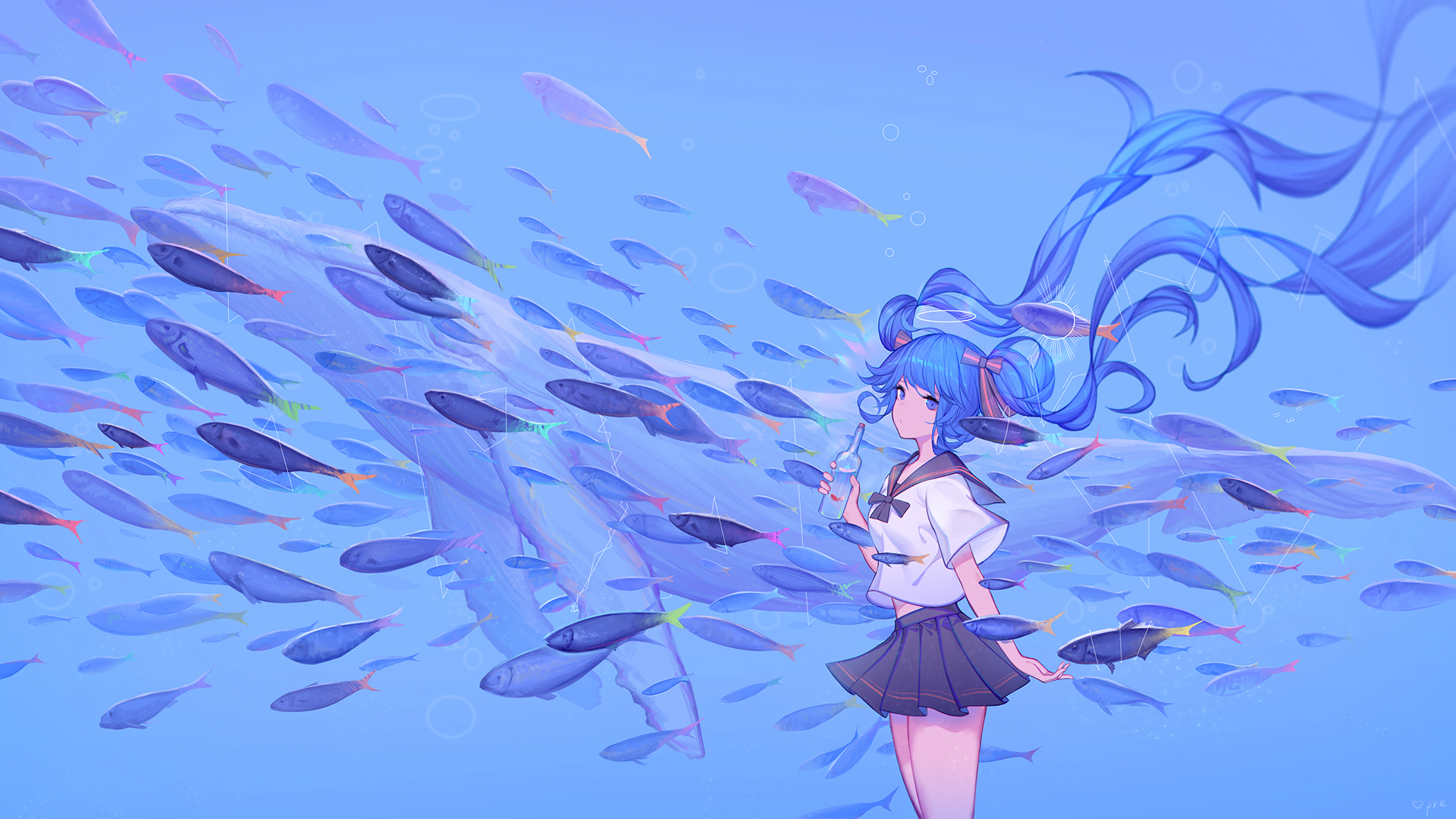 vocaloid 初音未来 绘师:pre(p id=17194196) 本作品id=71919611