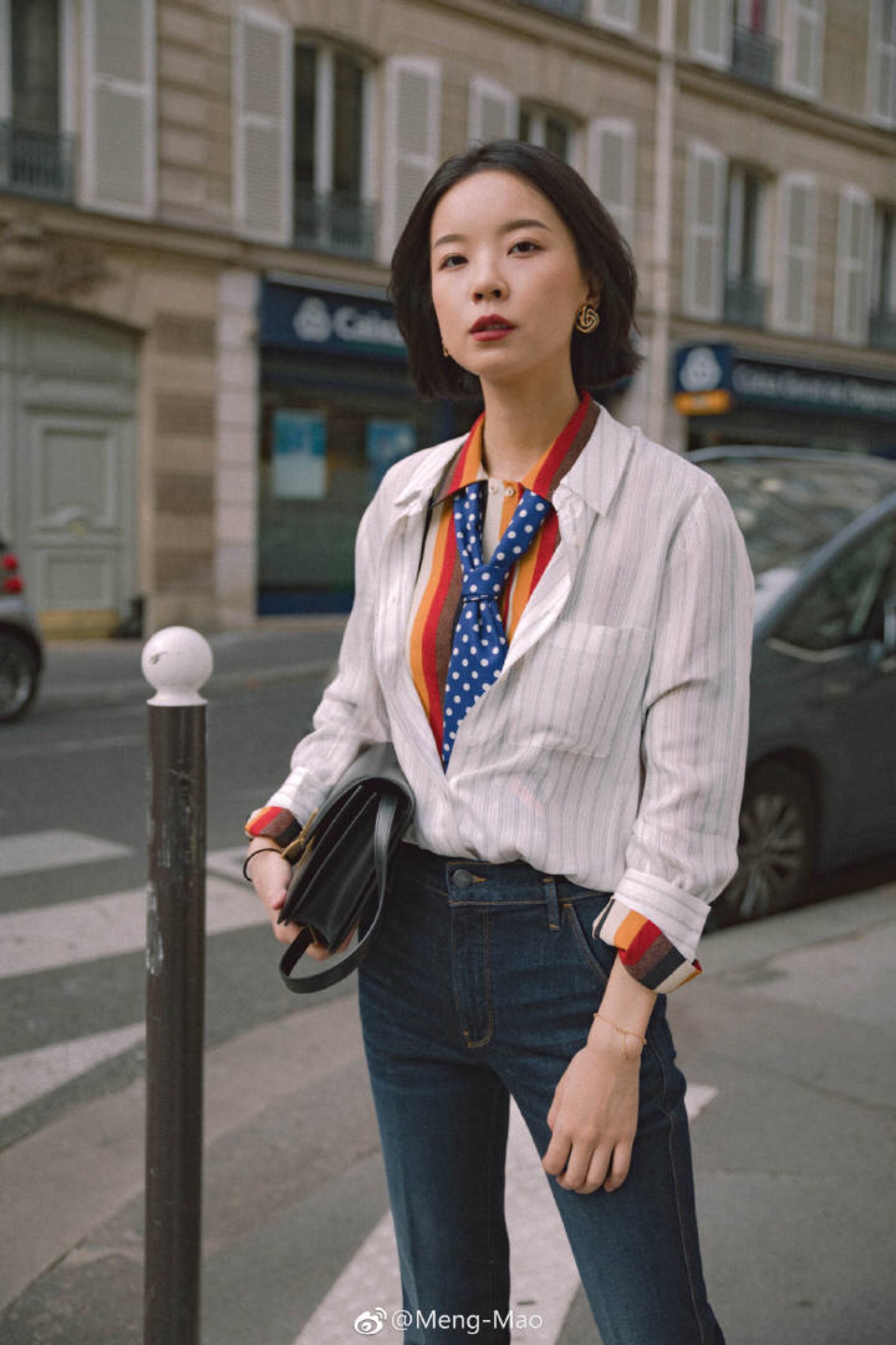 两件衬衫的叠穿