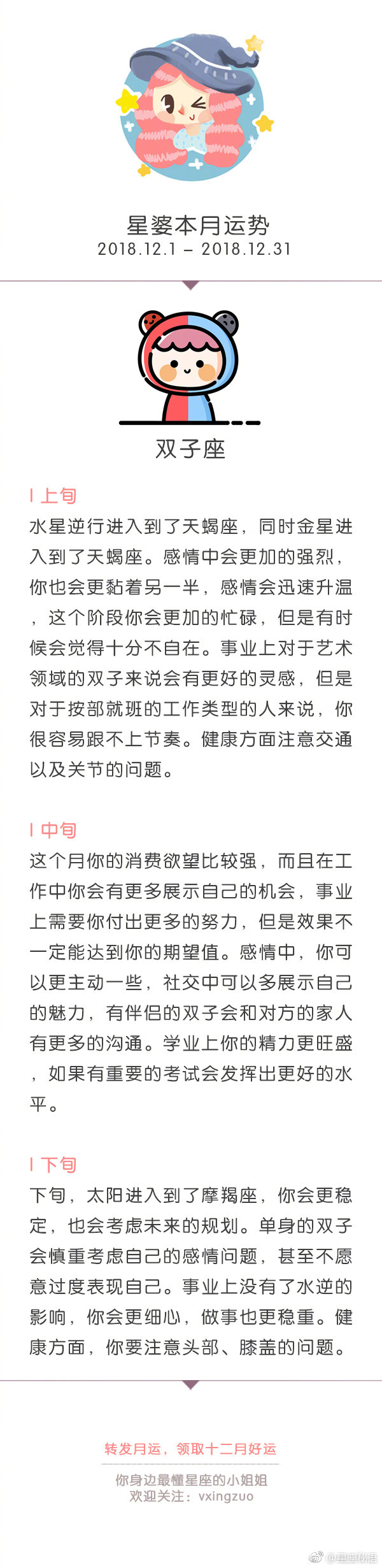 2018\12\1-12\31—— 白羊座 / 金牛座 / 双子座 / 巨蟹座 #水逆退