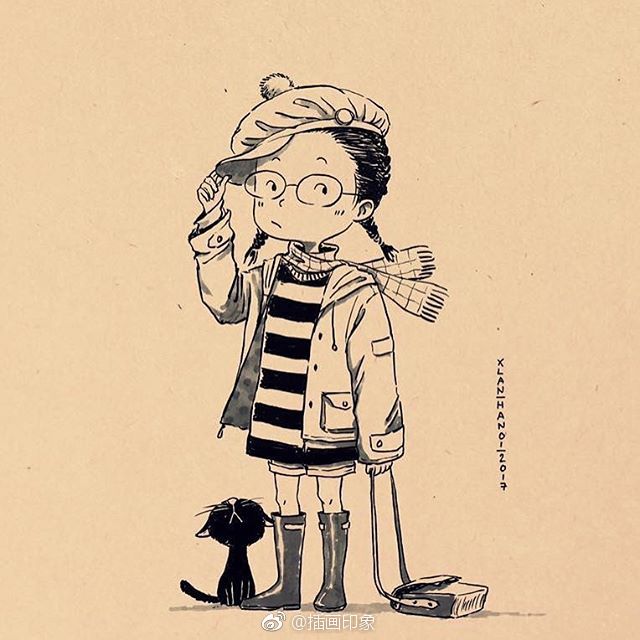 人物手绘【插画师:x.lan】