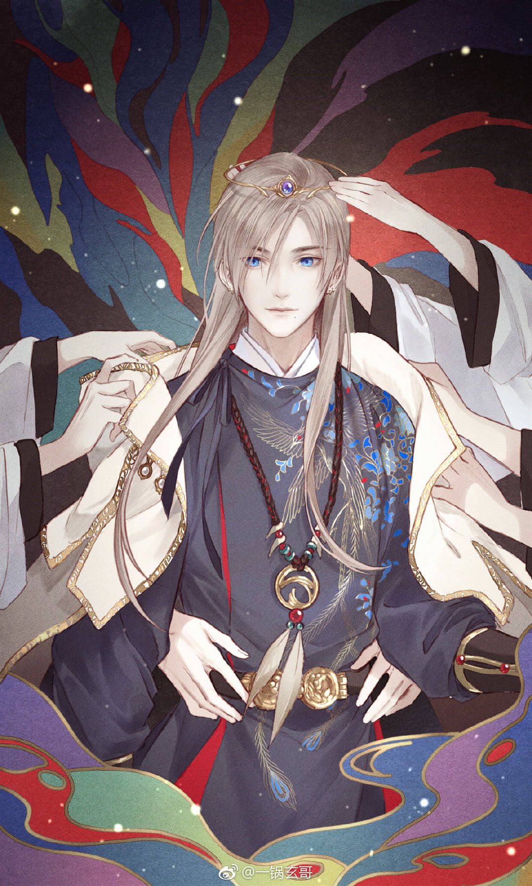 「古风美男」画师 一锅玄哥