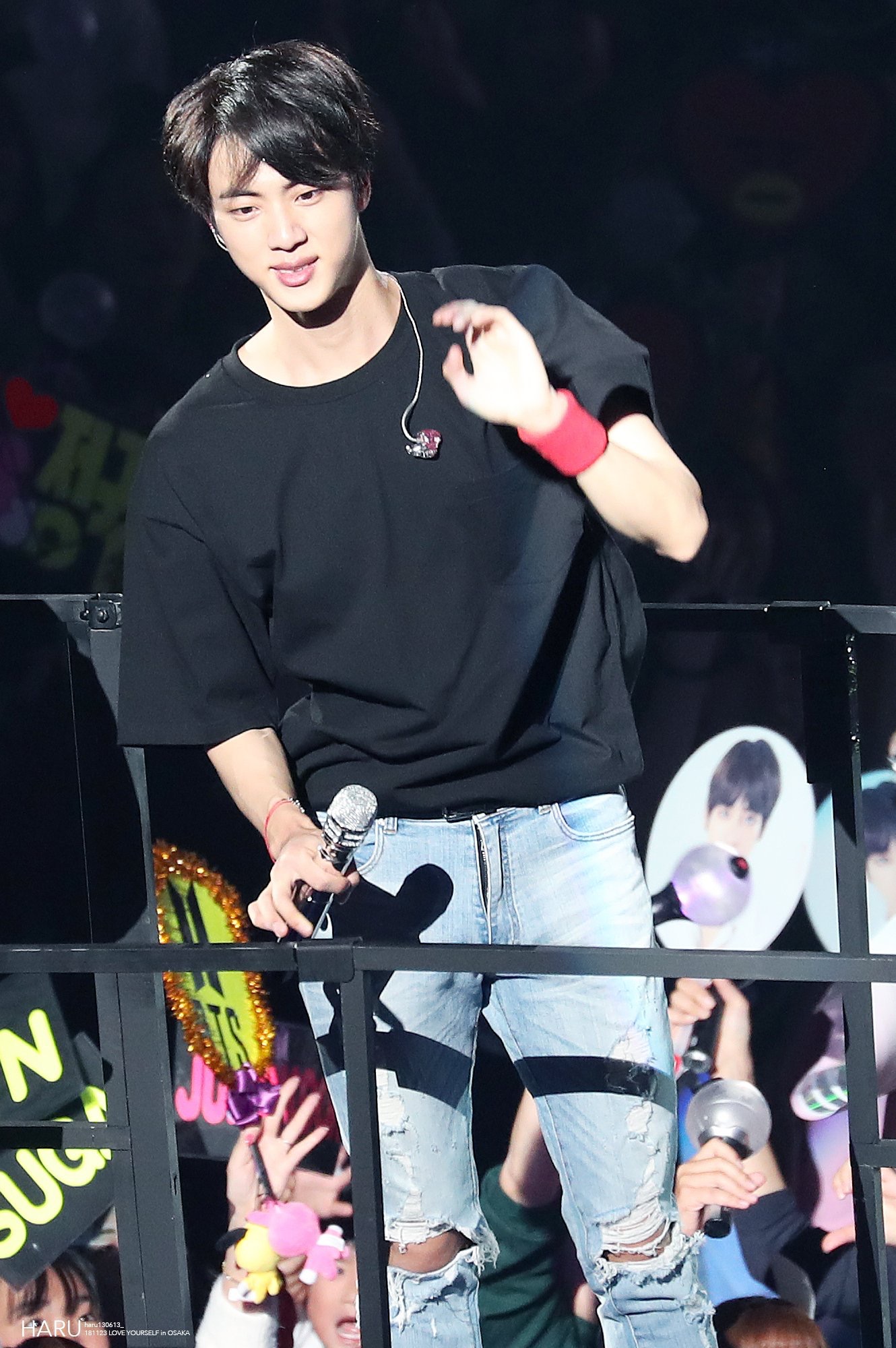 jin 金硕珍 bts 防弹少年团 bts world tour'love yourself'演唱会