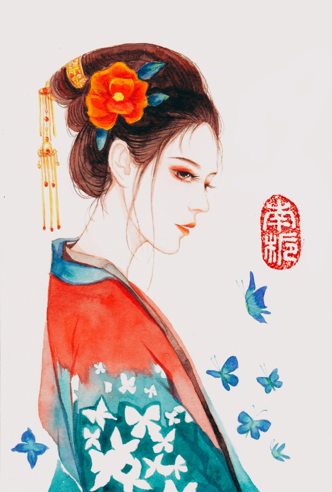 【古风美人】作者:南栀 lofter