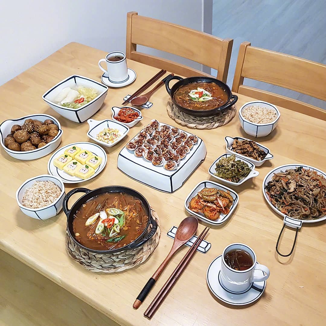 充满仪式感和食欲的每日餐桌,要好好吃饭鸭!ins:eunjin_1225