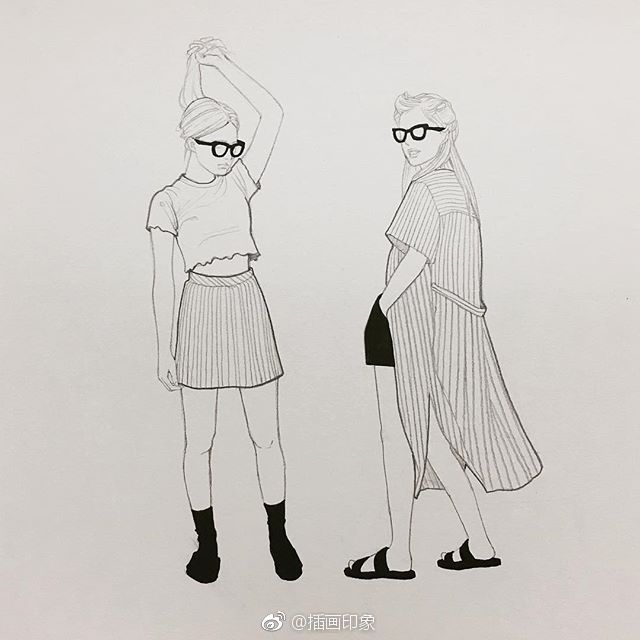 人物手稿【插画师:hantograph】