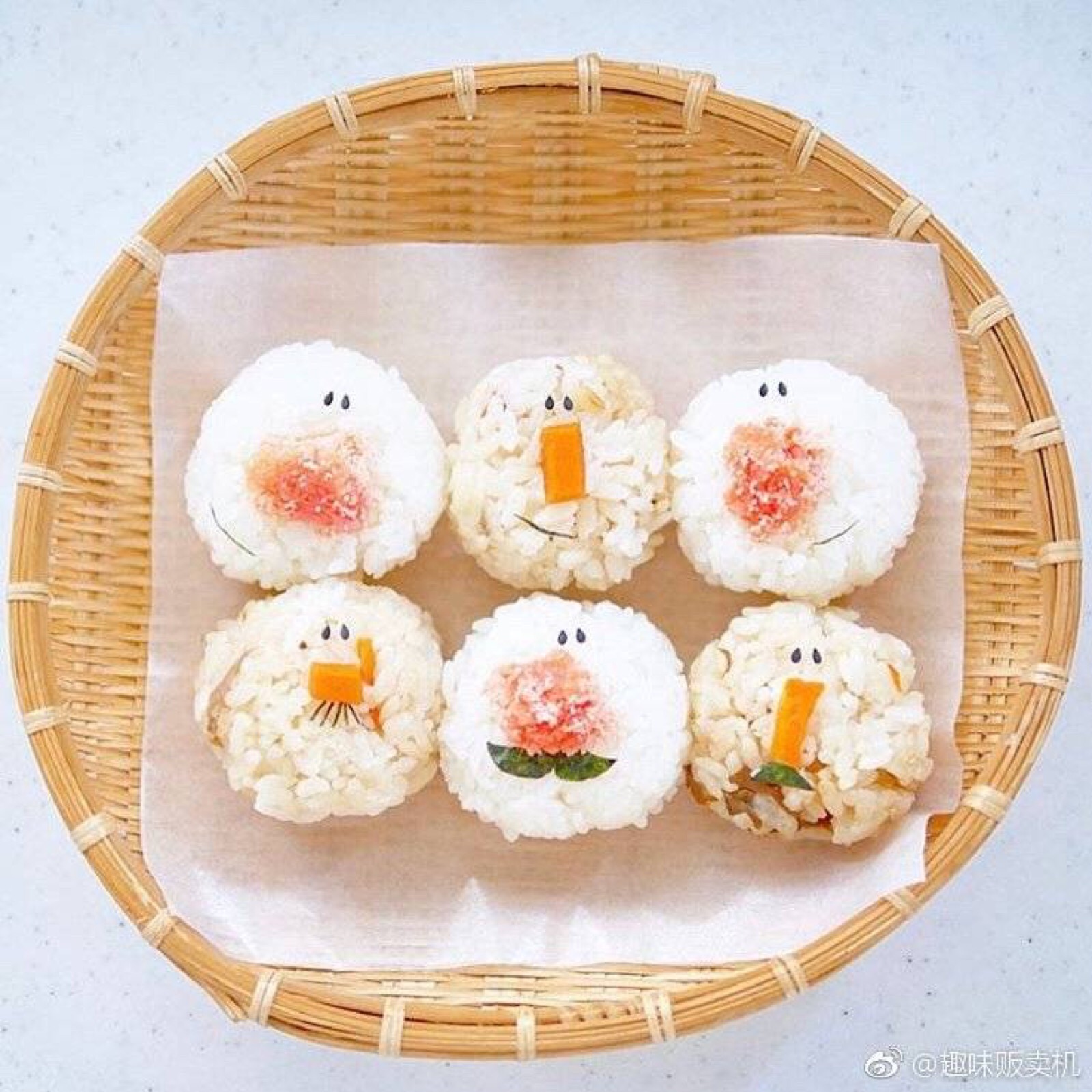 美食丨日本美食博主ぺろり自制的卡通造型食物,每一个都超级可爱呀
