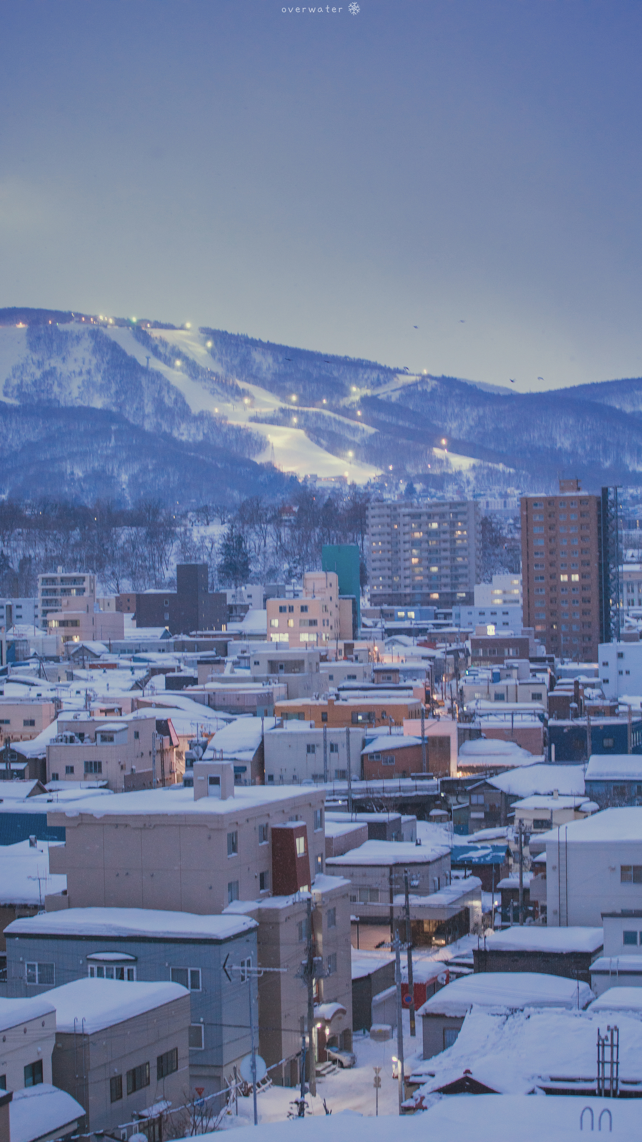 北海道雪景手机壁纸