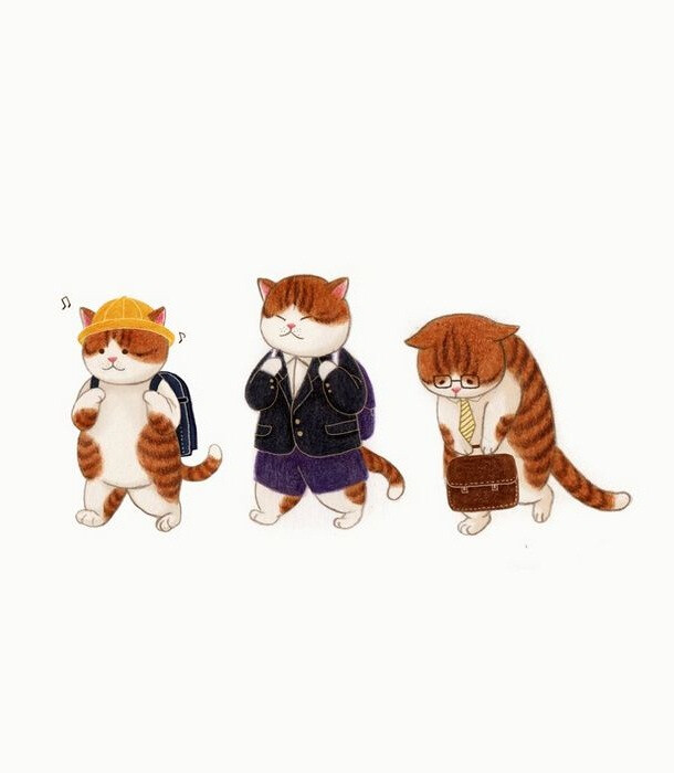 萌萌猫咪小画 韩国画师 nyangsongi 作品