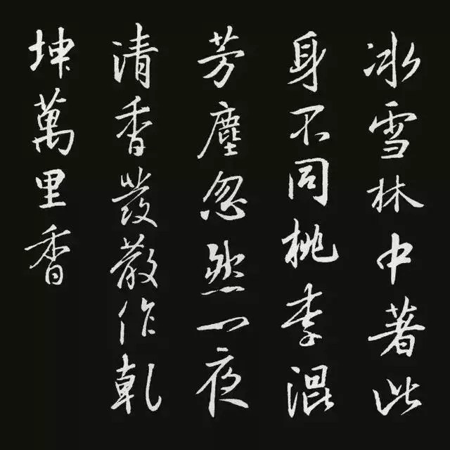 《白梅》【元代】王冕冰雪林中著此身,不同桃李混芳尘;忽然一夜清香发