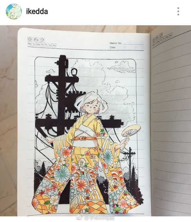 日本插画师ikedda高清图图片