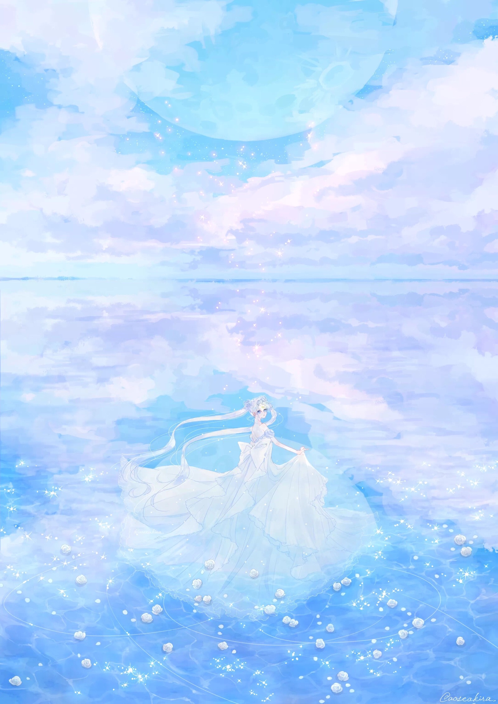 插画手绘 二次元美女 动漫 萌 壁纸 美少女战士