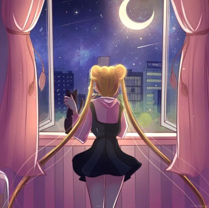 插画手绘 二次元美女 动漫 萌 壁纸 美少女战士