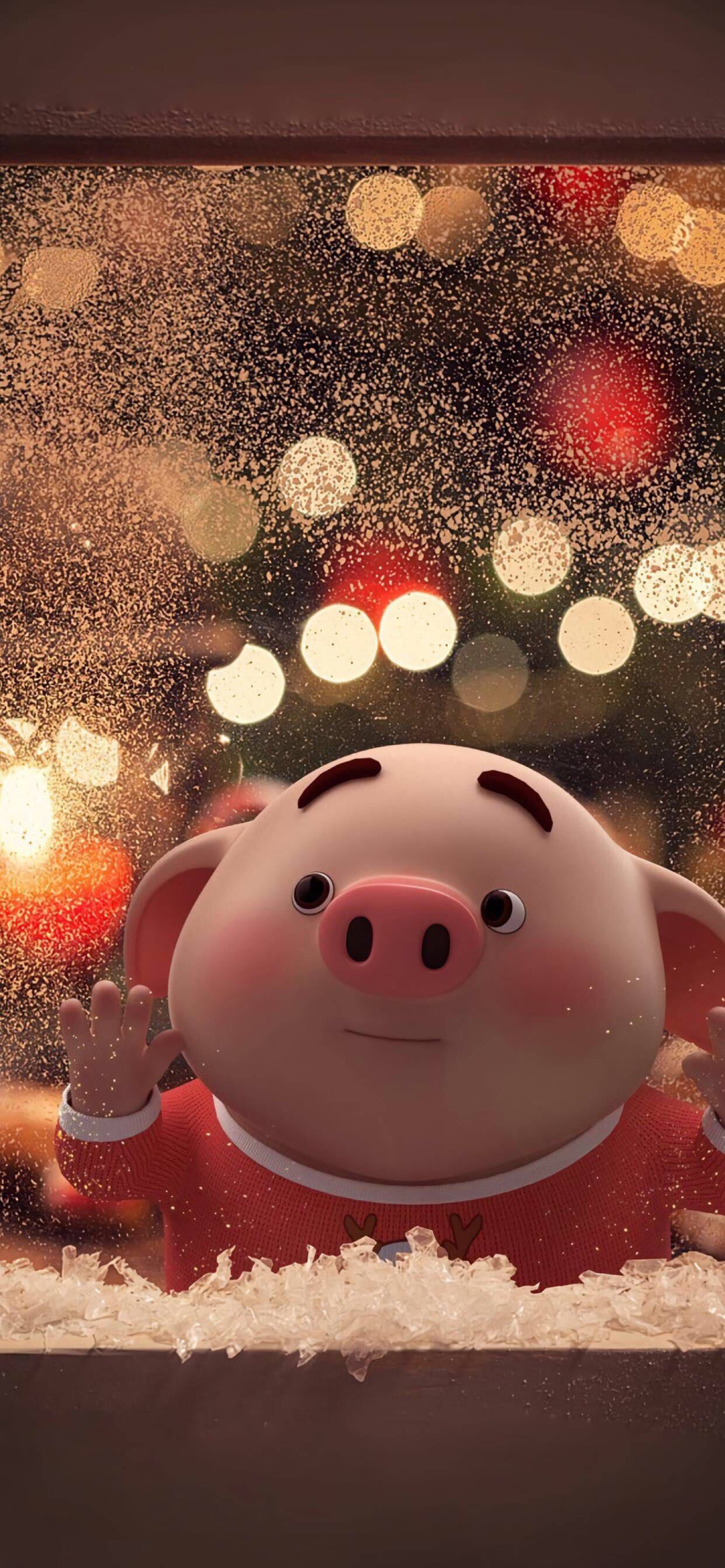 壁纸新年本命年猪可爱