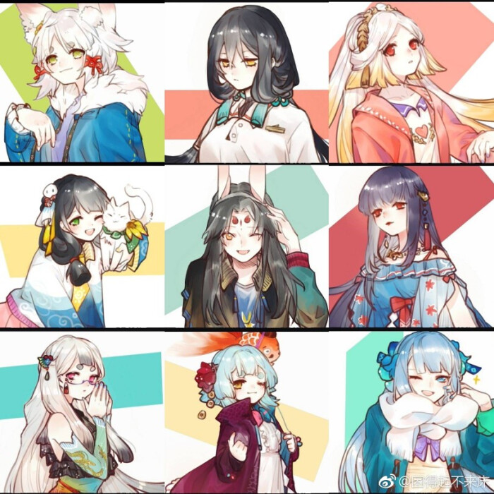 阴阳师玉藻前#图片出自微博以及水印,转侵删.