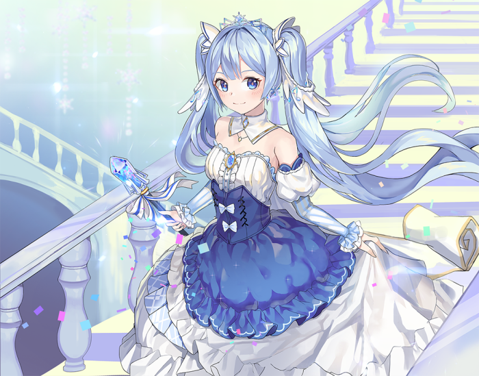 vocaloid 初音未来 雪未来2019 绘师:renyuel(p id=3625196) 本作品id