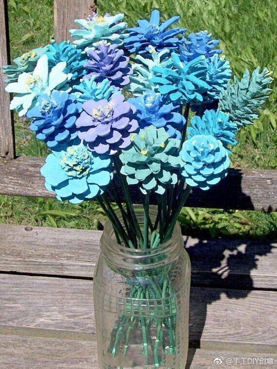 【松果插花】永不凋谢的装饰品