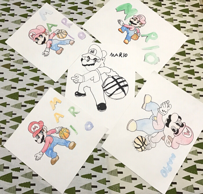 马里奥儿童画卡通漫画漫画恐怖博物馆图片