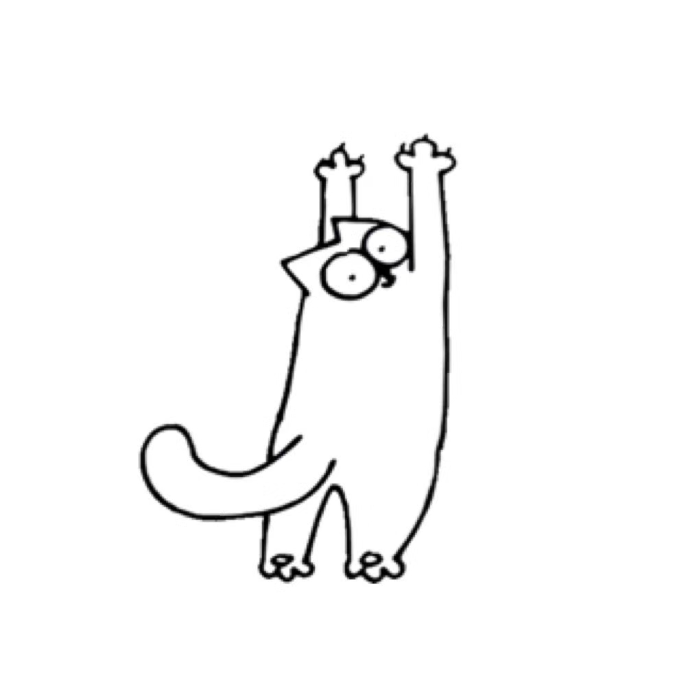 猫微信头像简笔画图片