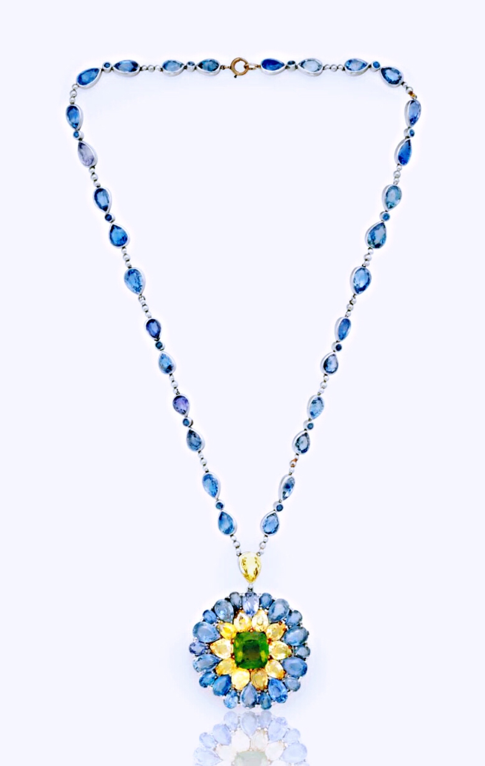 tiffany蓝宝石项链图片