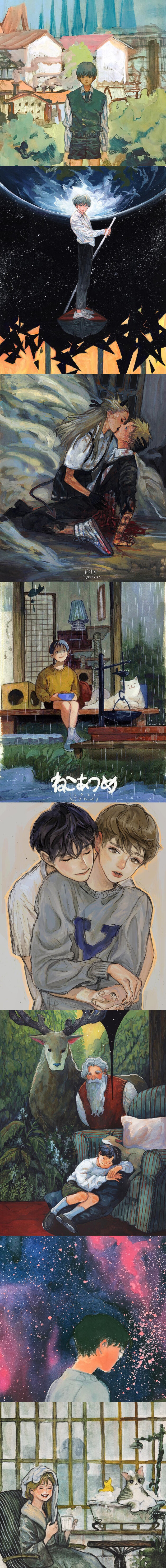 韩国插画师noma作品合集