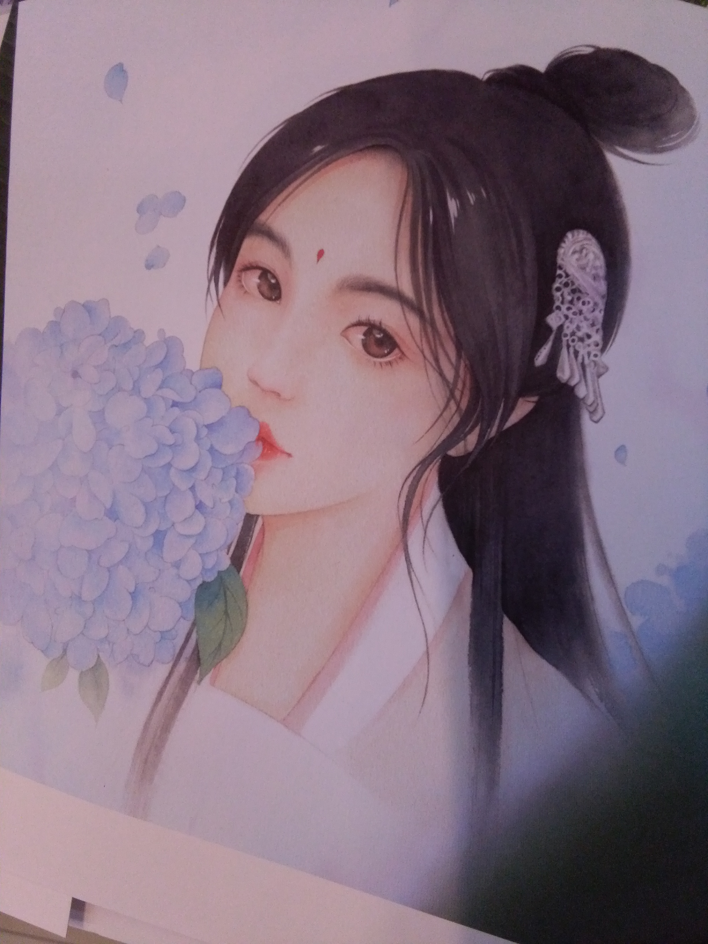 古风,水彩,美女