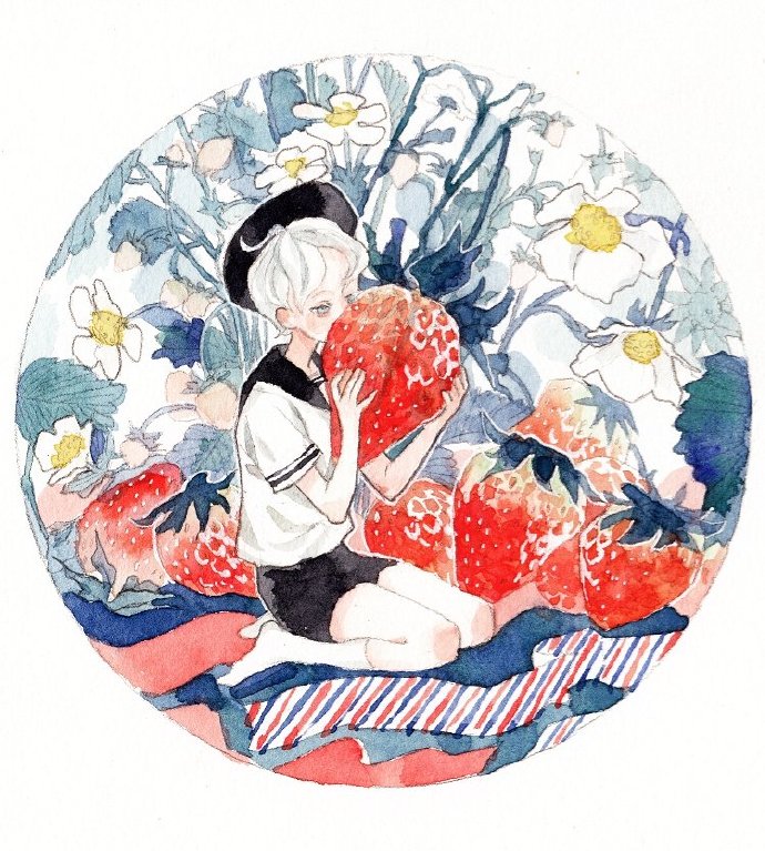 428 #本土插画师推荐# 来自@lingcod- 的插画作品,都好可爱鸭