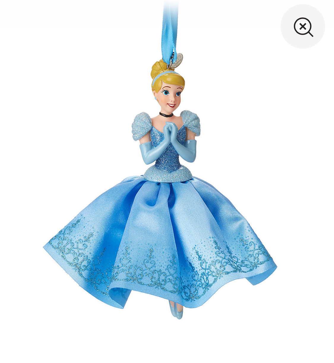 代购【disney美国代购】2018年cinderella灰姑娘公主树脂挂件