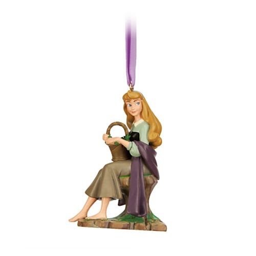 代购【disney美国代购】限量版aurora睡美人奥罗拉公主树脂挂件5件套