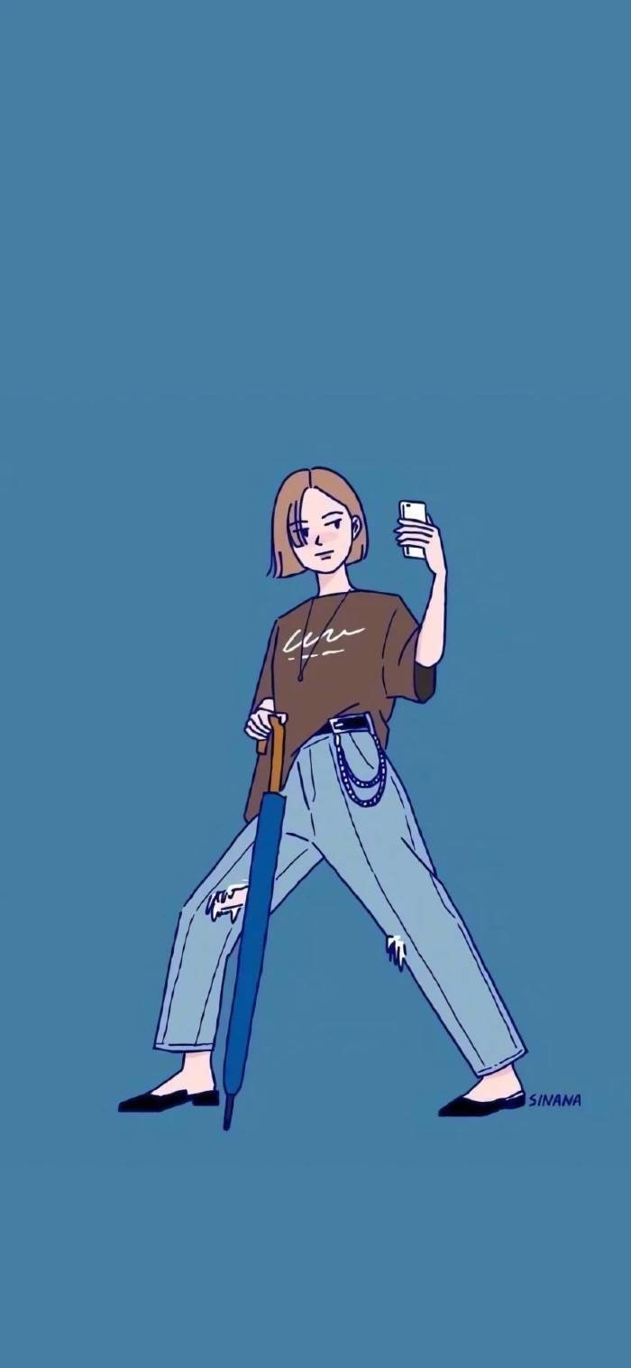 可爱壁纸·平铺壁纸·插画壁纸·苹果x壁纸·