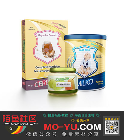样机热气干妈包装设计PS智奶粉展示食品老母婴贴图吗图片