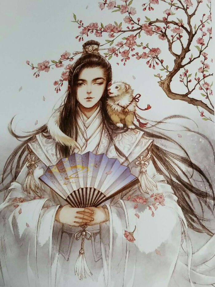 画师:古戈力———扫花寻径