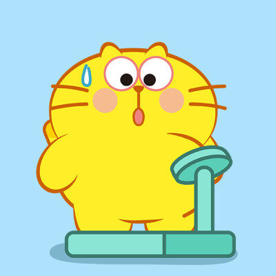 蛋黄猫微信表情,橘猫,大黄猫,英短金渐层,萌猫,蠢猫,猫表情