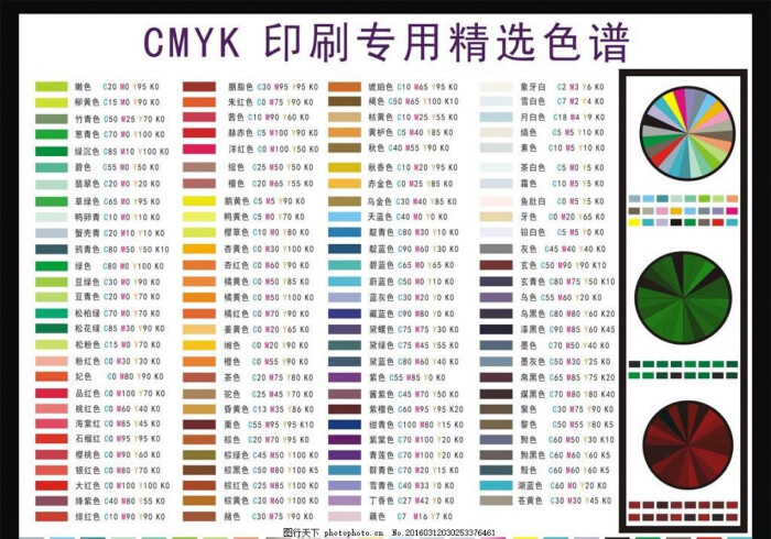 水彩调色