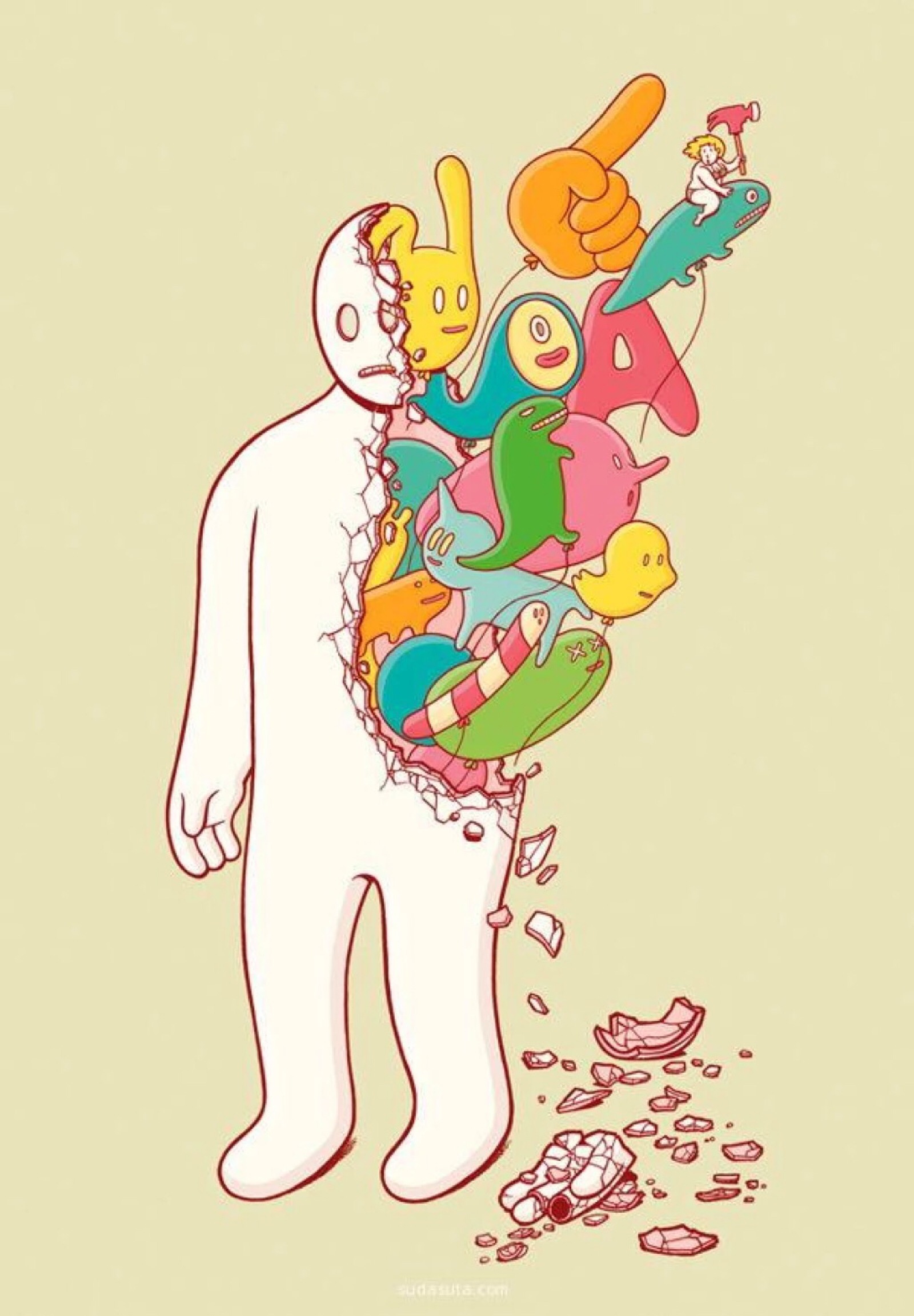 潮流嘻哈插画