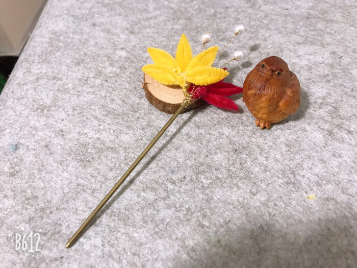 绒花发簪