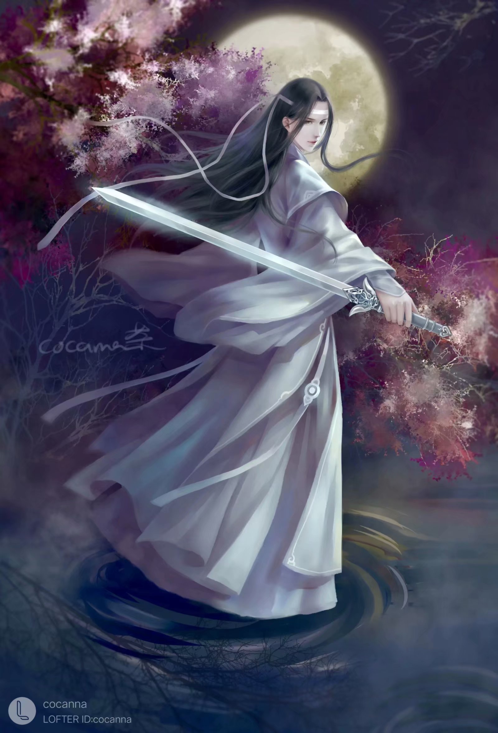 魔道祖师# #蓝忘机0123生日快乐# 画师:cocanna