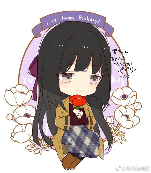月歌fluna 花园雪动漫 官图 美少女女王大人生日快乐