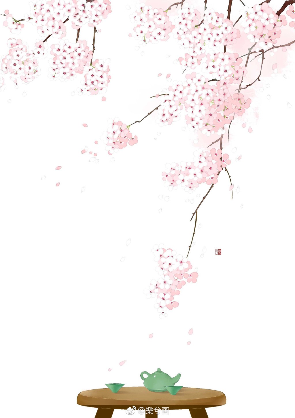 背景 古风 古韵 中国风 手帐素材 插画 手绘 彩绘 头像 壁纸