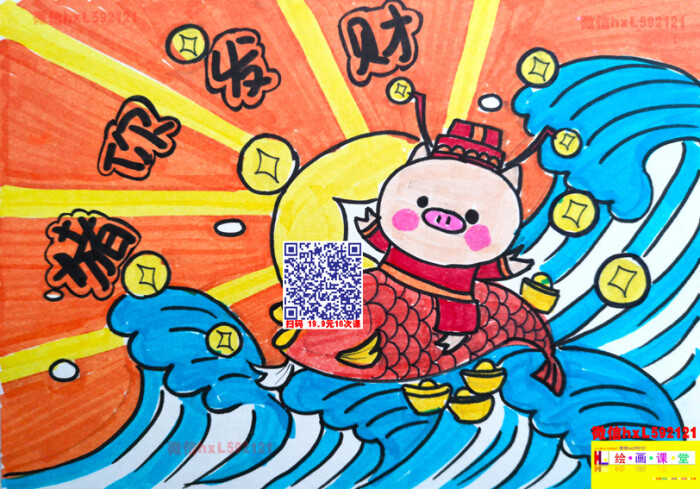 美女图片素描色彩线描儿童画油画棒猪网站艺术美女帅哥图片