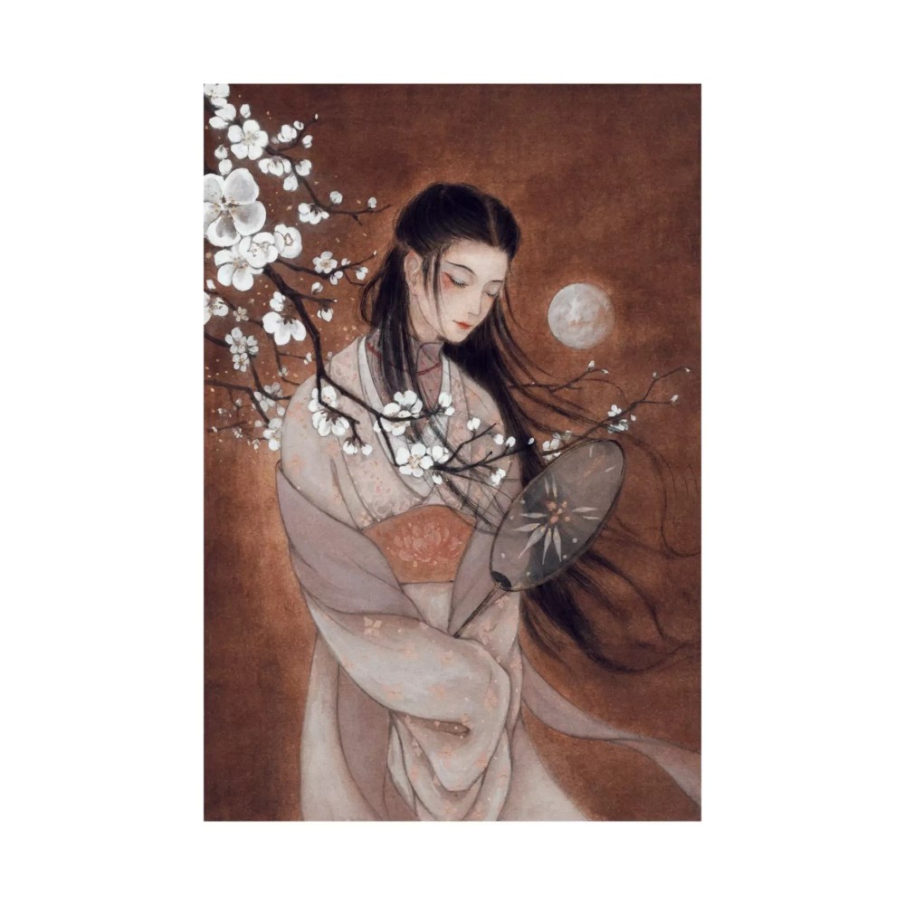 古风 古韵 中国风 手帐素材 插画 手绘 彩绘 头像 壁纸