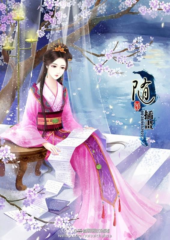 古风 古韵 中国风 手帐素材 插画 手绘 彩绘 头像 壁纸