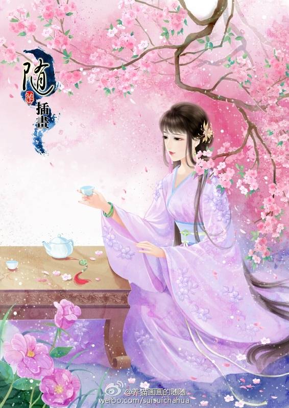 古风 古韵 中国风 手帐素材 插画 手绘 彩绘 头像 壁纸