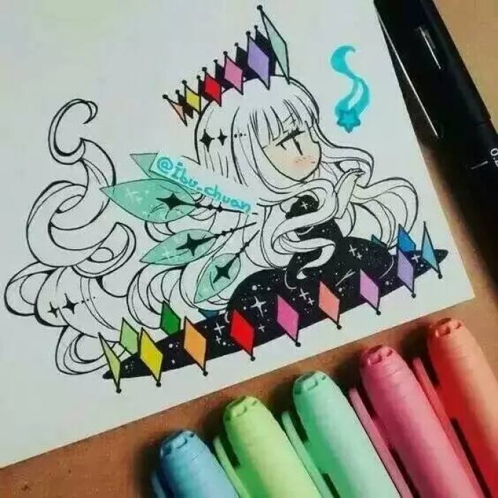ibu_chuan大大的马克笔萌图